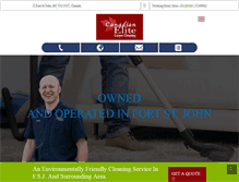 Tablet Screenshot of canadianelitecarpetcleaning.com